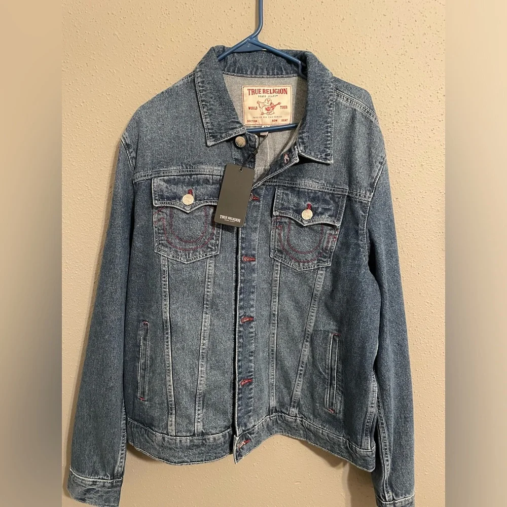 True Religion Denim Trucker Jacket. New with Tags. Men’s XL